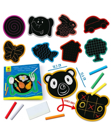 Zīmēšanas tāfelītes ar krītiņiem LUDATTICA Let´s Draw