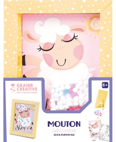 Rāmji krāsošanai un dekorēšanai ar burbuļiem GRAINE CREATIVE Jēriņš un ķengurēns