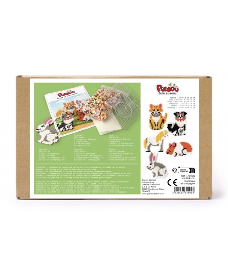 Ar gludekli sakausējama mozaīka PERLOU Mājdzīvnieki, 3000 pērlītes