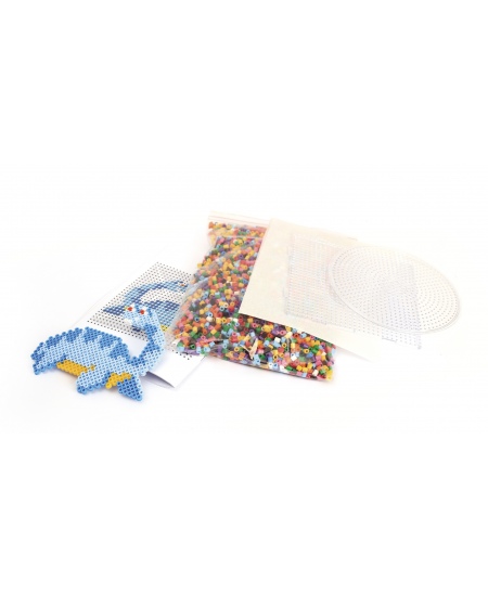 Ar gludekli sakausējama mozaīka PERLOU Dinozauri, 3000 pērlītes