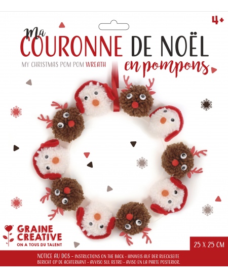 Ziemassvētku burbuļu vainagu veidošanas komplekts GRAINE CREATIVE