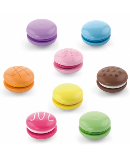 Koka rotaļlietu komplekts VIGA Macaroons, 8 gab.