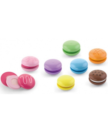 Koka rotaļlietu komplekts VIGA Macaroons, 8 gab.