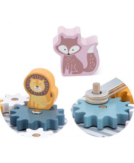 Spēle ar koka zobratiem VIGA PolarB Dzīvnieki