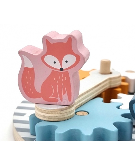 Spēle ar koka zobratiem VIGA PolarB Dzīvnieki