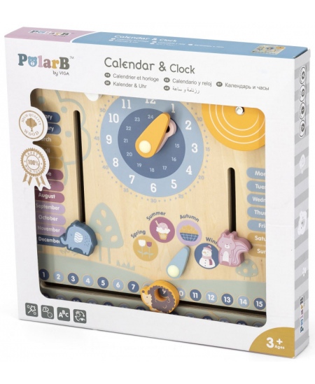Koka kalendārs un pulkstenis VIGA PolarB