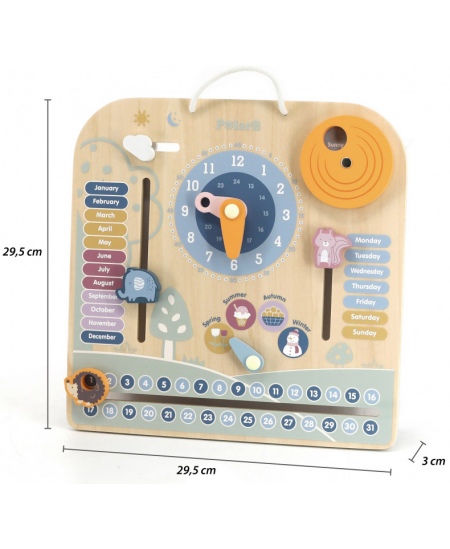 Koka kalendārs un pulkstenis VIGA PolarB