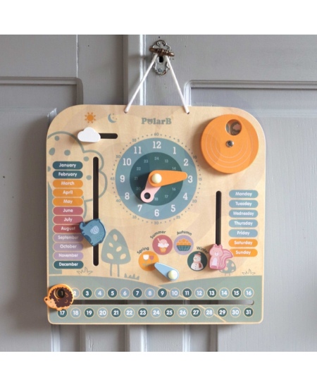 Koka kalendārs un pulkstenis VIGA PolarB