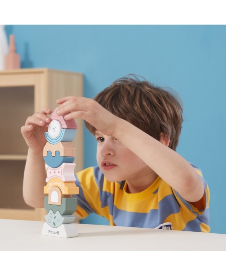 Koka balansēšanas spēle-puzle VIGA PolarB Tornis