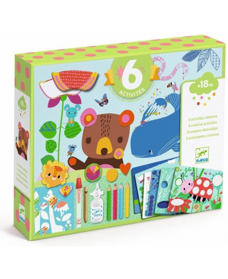 Dažādu darbiņu komplekts DJECO Pelīte un viņas draugi