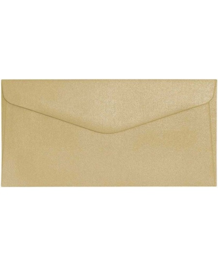 Aploksnes PEARL DL (E65), 110x220 mm, 10 gab., metalizētas zelta