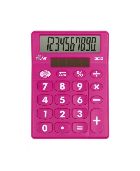 Kalkulators MILAN Acid, 10 zīmes, spilgtās krāsās