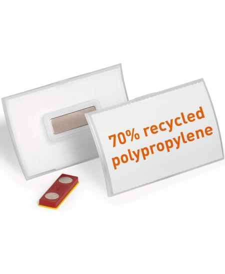 Vārda kartes futrālis DURABLE CLICK FOLD, 54x90 mm