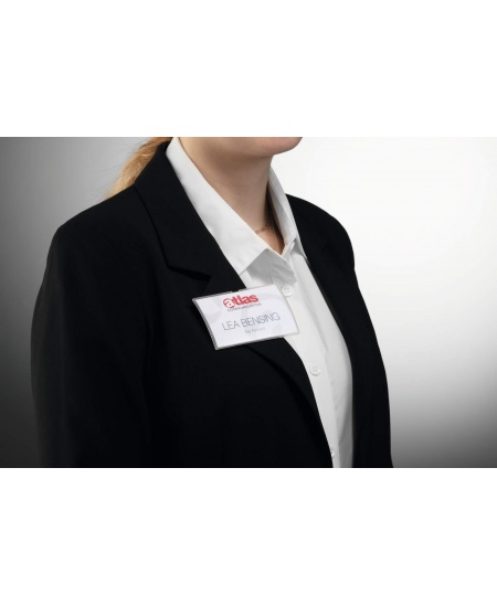 Vārda kartes futrālis DURABLE CLICK FOLD, 54x90 mm