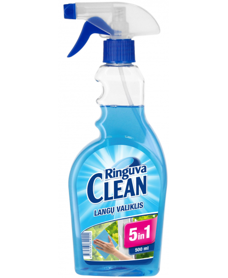 Logu tīrīšanas līdzeklis RINGUVA CLEAN 5in1, ar smidzinātāju, 500 ml