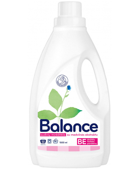 Veļas mīkstinātājs BALANCE, ar kokvilnas ekstraktu, 1,5 l