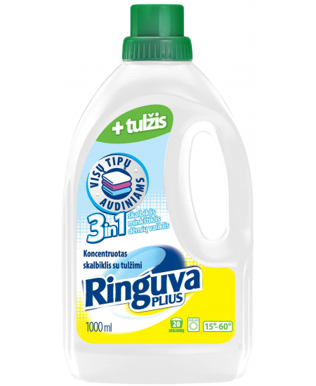 Šķidrais mazgāšanas līdzeklis ar žulti RINGUVA PLIUS 3 in 1, 1 l