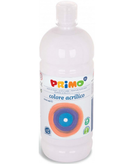 Akrila krāsa PRIMO, balta, 1000 ml