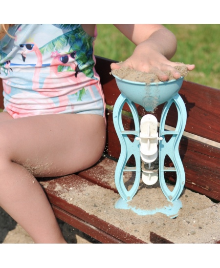 Smilšu komplekts ar griezuli un laistāmo kannu WOOPIE, 10 daļas