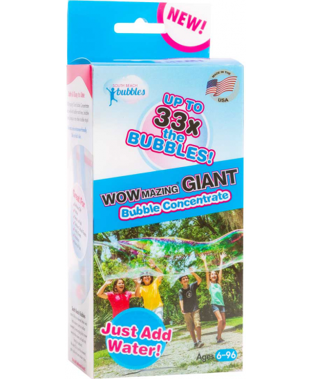 Koncentrāts 3 litru ziepju burbuļu šķidruma pagatavošanai maisiņos SOUTH BEACH BUBBLES, 3 gab.