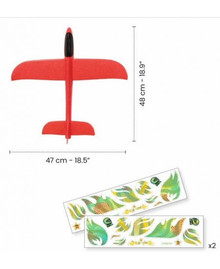 Dekorējams planieris DJECO Uguns lidmašīna