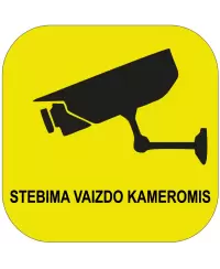 Lipdukas TERITORIJA STEBIMA VAIZDO KAMEROMIS