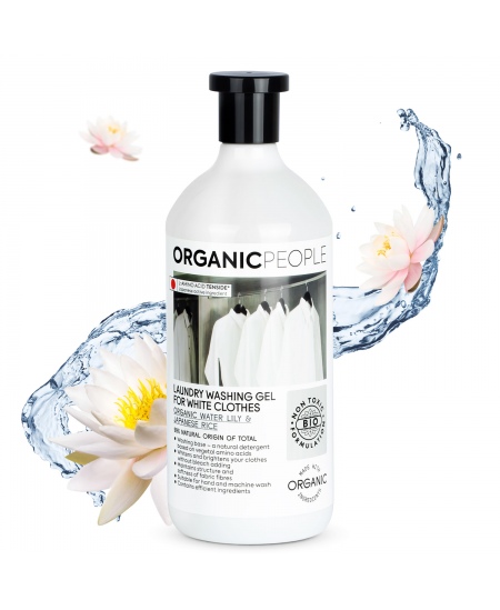 Mazgāšanas gels ORGANIC PEOPLE baltiem audumiem, 1 l