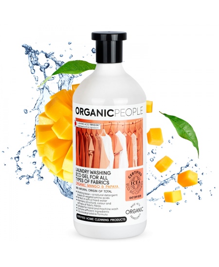 Mazgāšanas gels ORGANIC PEOPLE visu veidu audumiem, 1 l