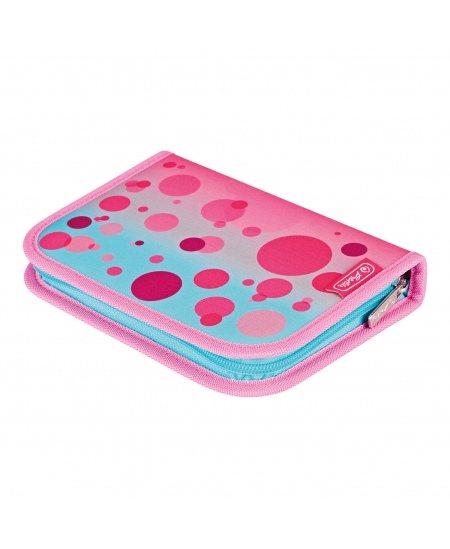 Mugursoma ar piederumiem HERLITZ SoftLight Plus Greenline Pink Bubbles