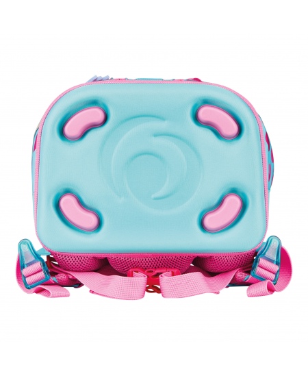 Mugursoma ar piederumiem HERLITZ SoftLight Plus Greenline Pink Bubbles