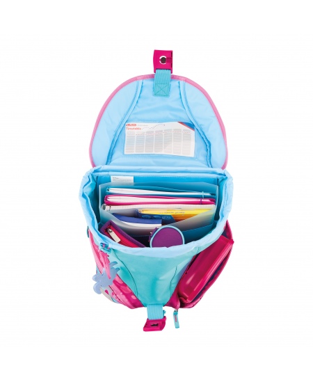 Mugursoma ar piederumiem HERLITZ SoftLight Plus Greenline Pink Bubbles