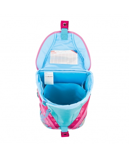 Mugursoma ar piederumiem HERLITZ SoftLight Plus Greenline Pink Bubbles