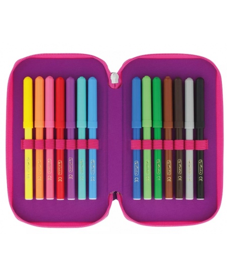 Penālis HERLITZ Dip Dye, violets, trīs nodalījumi, pildīts