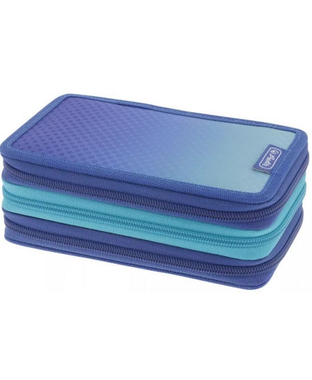 Penālis HERLITZ Dip Dye, zils, trīs nodalījumi, pildīts