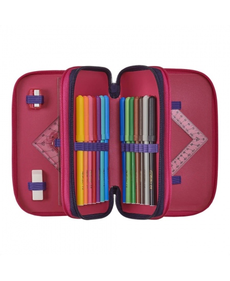 Penālis HERLITZ Vintage Love, trīs nodalījumi, pildīts