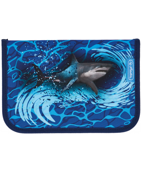 Penālis HERLITZ Blue Shark, viens nodalījums, pildīts