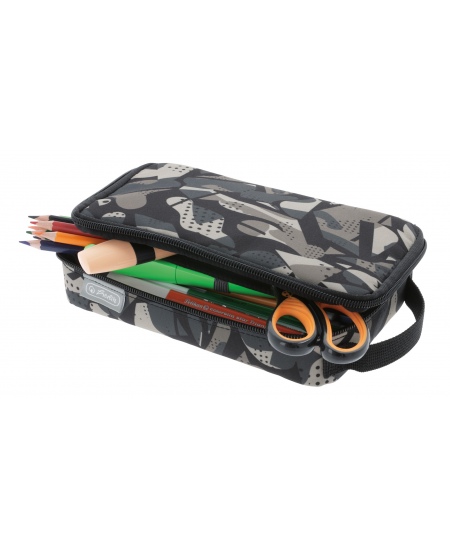 Penālis HERLITZ Camo Grey, viens nodalījums