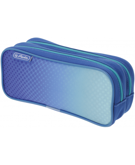 Penālis HERLITZ Dip Dye, zils, divi nodalījumi