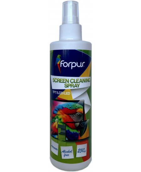 Universāls izsmidzināms ekrānu tīrītājs FORPUS, 250 ml