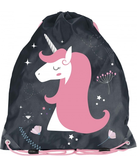 Sporta maisiņš PASO Unicorn Pink