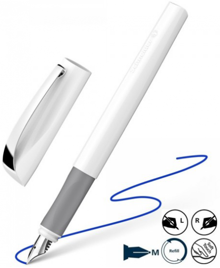 Tintes pildspalva SCHNEIDER Ceod Classic, balts korpuss ar sudraba detaļām