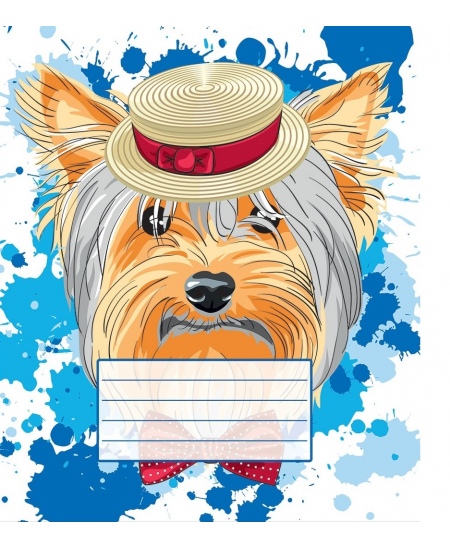 Burtnīca rūtiņās JAUTRIE DZĪVNIEKI, 12 lapas, 80 gsm