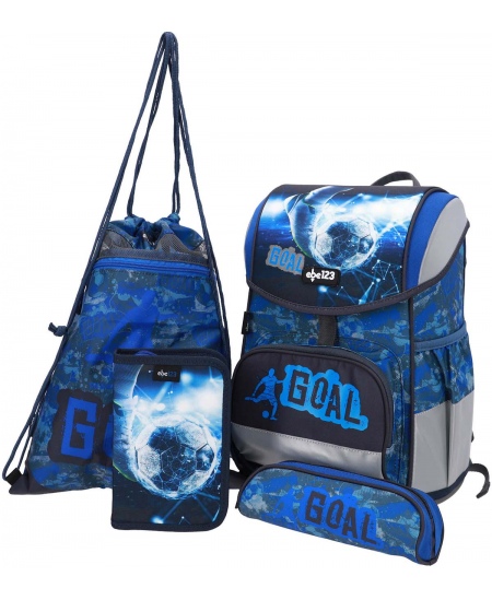 Mugursoma ar piederumiem ABC123 Football Goal, 4 daļu komplekts, Fidlock aizdare