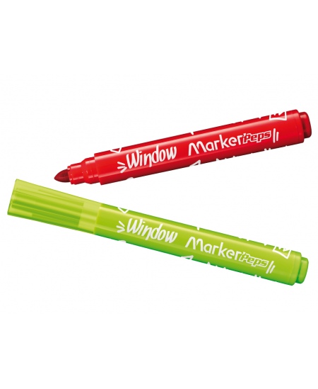 Flomasteri zīmēšanai uz stikla MAPED Marker Peps, 6 gab.