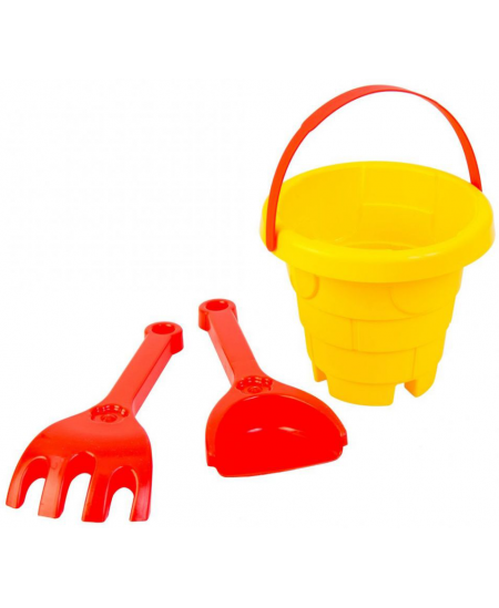 Smilšu rotaļlietu komplekts TIGRES Pils, 3 daļas