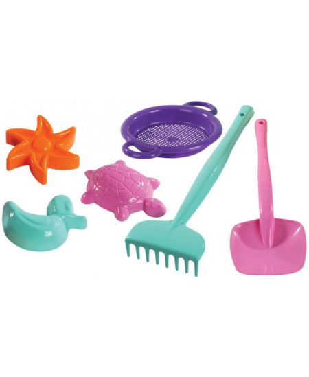 Smilšu rotaļlietu komplekts TIGRES, 6 daļas