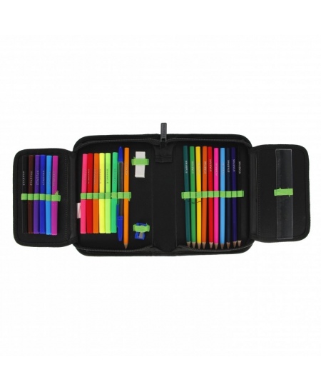 Penālis STARPAK Pixel Green, viens nodalījums, pildīts