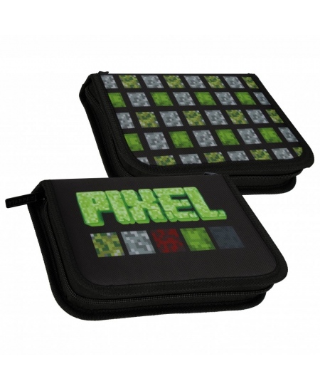 Penālis STARPAK Pixel Green, viens nodalījums, pildīts