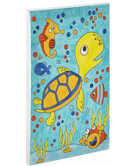 GRAFIX krāsojamo rotaļlietu komplekts ar cipariem, audekls, 29,7x19,5 cm