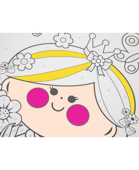 GRAFIX Girl krāsojamo grāmatu komplekts, audekls, 29,7x19,5 cm